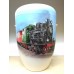 Hand Painted Biodegradable Cremation Ashes Funeral Urn / Casket - Steam Train Travel